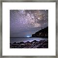 Maine Milkyway Framed Print