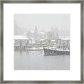 Maine Pointillism Framed Print