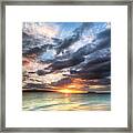 Makena Beach Maui Hawaii Sunset Framed Print