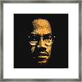Malcolm X Framed Print