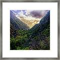 Malibu Canyon Cloud Rise Framed Print