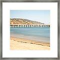 Malibu Pier Surfrider Beach Panorama Photo Framed Print