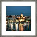 Malta Blue 6 Framed Print