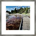 Mammoth Hot Springs Boardwalk Framed Print