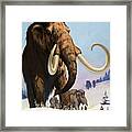 Mammoths From The Ice Age Framed Print
