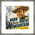 Man From Music Mountain, Gene Autry Framed Print