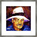 Man In The Panama Hat Framed Print