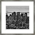 Manhattan Cityscape Framed Print