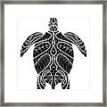 Maori Turtle Framed Print