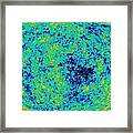 Map Microwave Background Framed Print