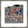 Marathon Runners Ii Framed Print