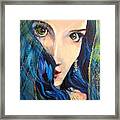 Mariah Blue Framed Print