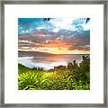 Marijuana Sunset Hawaii Framed Print