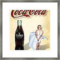 Marilyn Coca Cola Girl 3 Framed Print
