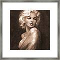 Marilyn Ww Sepia Framed Print