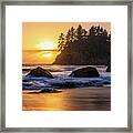 Marine Layer Sunset At Trinidad, California Framed Print