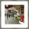 Market Alley Wares Framed Print