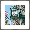 Marshall Field's Clock Framed Print