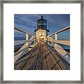 Marshall Point Lighthouse At Sunrise Framed Print