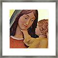 Mary And Baby Jesus Framed Print