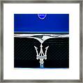 Maserati Hood - Grille Emblems Framed Print