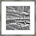 Masts In Harbour Framed Print