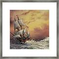 Mayflower At Sea Detail Framed Print