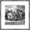 Mcclellan House Sketch Framed Print