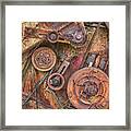 Mccormick Combine Harvester Detail Framed Print