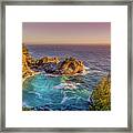 Mcway Falls Big Sur California Framed Print