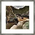 Mcway Falls Hwy 1 California Framed Print