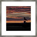 Meadow Lark's Salute To The Sunset Framed Print