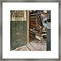 Meat Cutting Room Framed Print