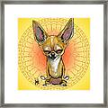 Meditating Chihuahua Framed Print