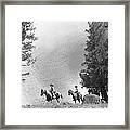 Men Riding Horses, C.1950-60s Framed Print