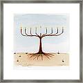 Menorah Tree Framed Print