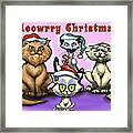 Meowrry Christmas Framed Print