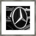 Mercedes-benz Emblem -ck0036bw Framed Print