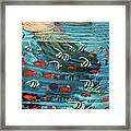 Mermaid In Paradise Towel Version Framed Print