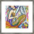 Mermaid Saraswati Framed Print