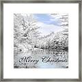 Merry Christmas - Lykens Reservoir Framed Print