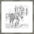 Merry-go-round Horse Framed Print