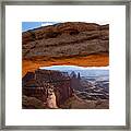 Mesa Arch Morning Glow Framed Print