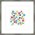 Messy Stars- Shirt Framed Print