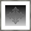 Metallic Lace Cxliv Framed Print