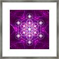 Metatron Cube Mandala Framed Print