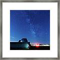 Meteor And Observatory Framed Print