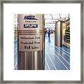 Metra Electric Line Column Sign Framed Print