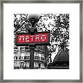 Metro Paris Framed Print