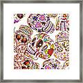 Mexican Sugar Skulls Framed Print